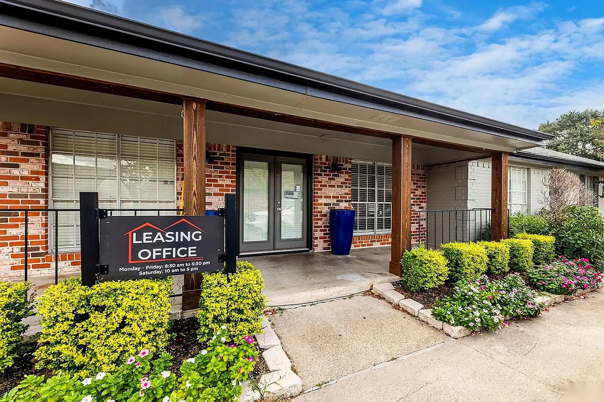 Lux Estate leasing office entrance