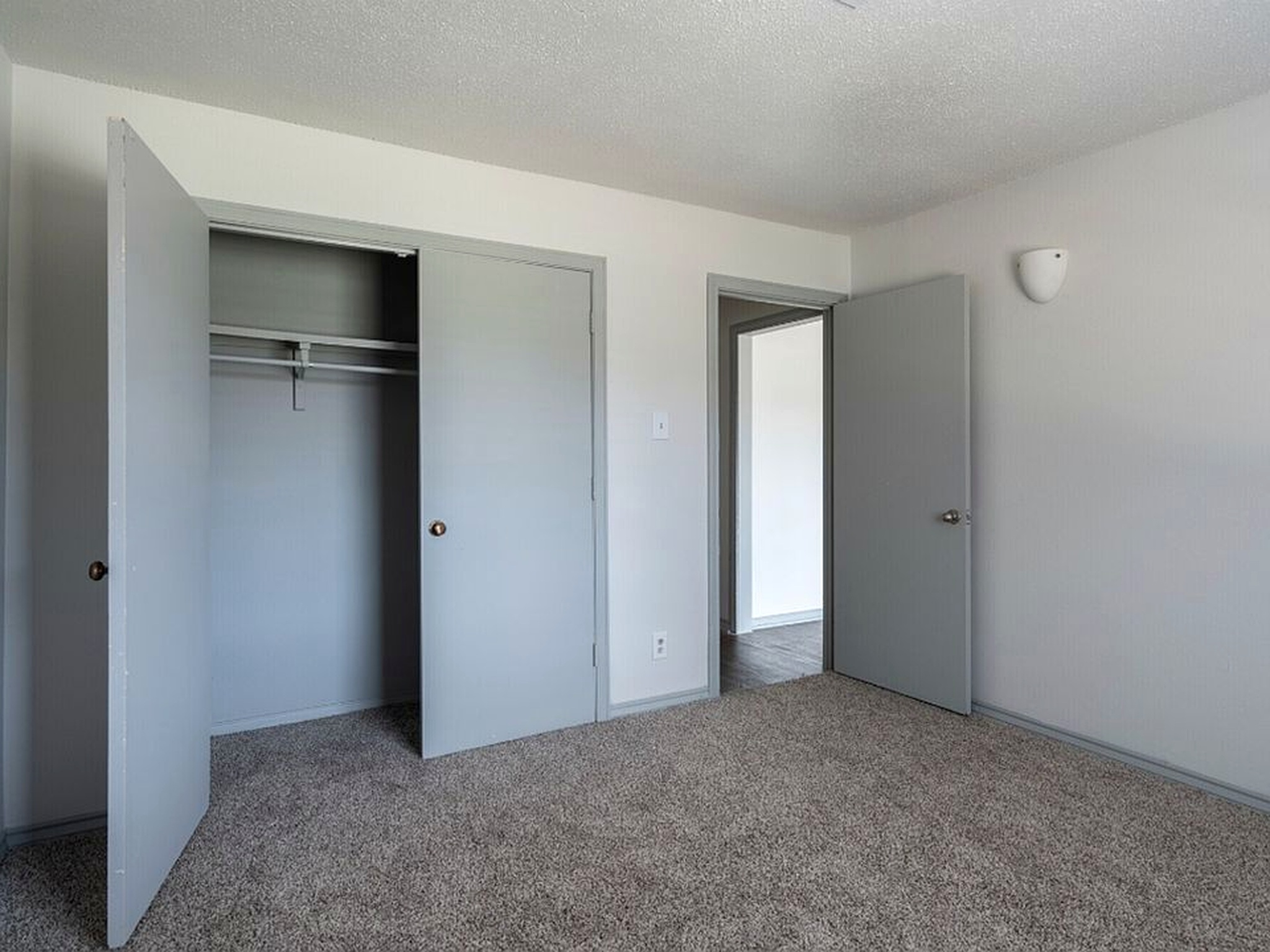 Bedroom with oversized closet